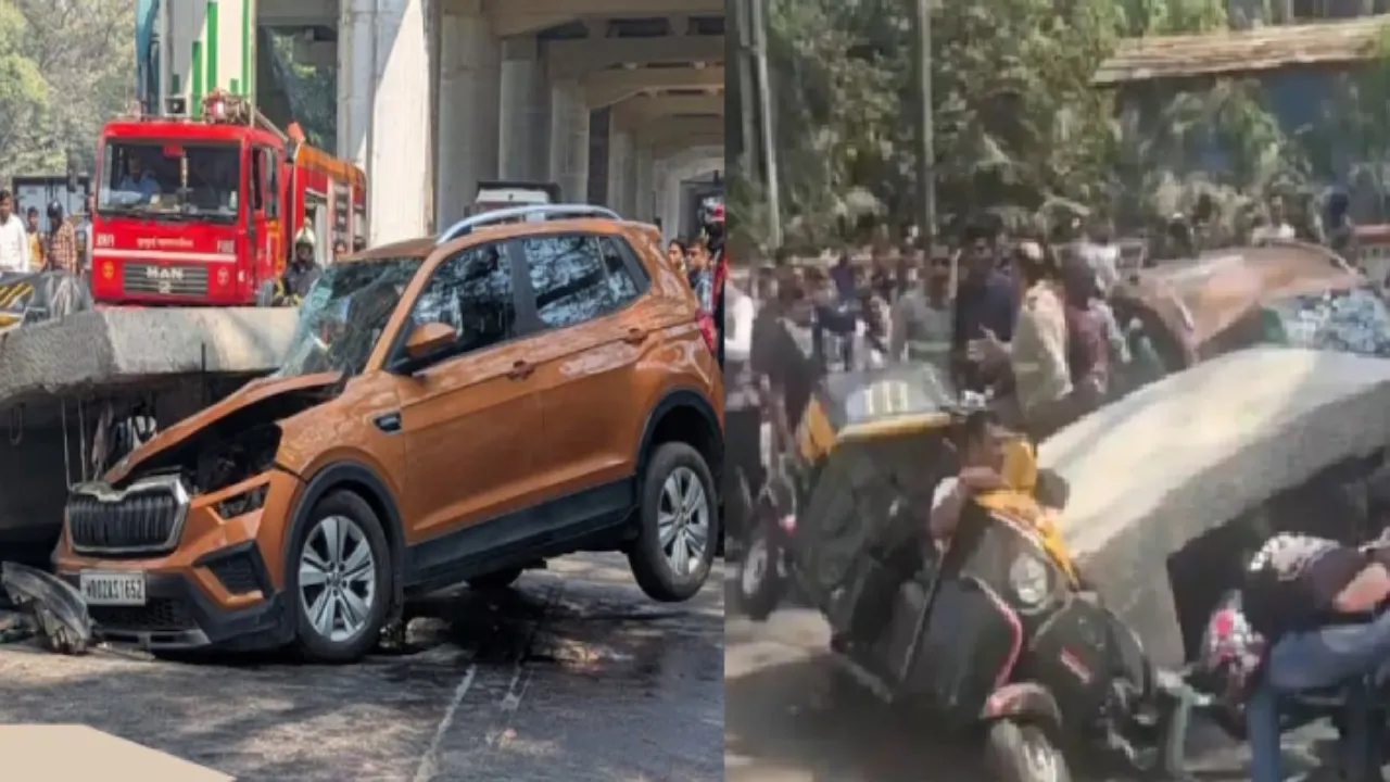 मुंबई में निर्माणाधीन मेट्रो लाइन का गिरा स्लैब, एक व्यक्ति की मौत, तीन घायल 