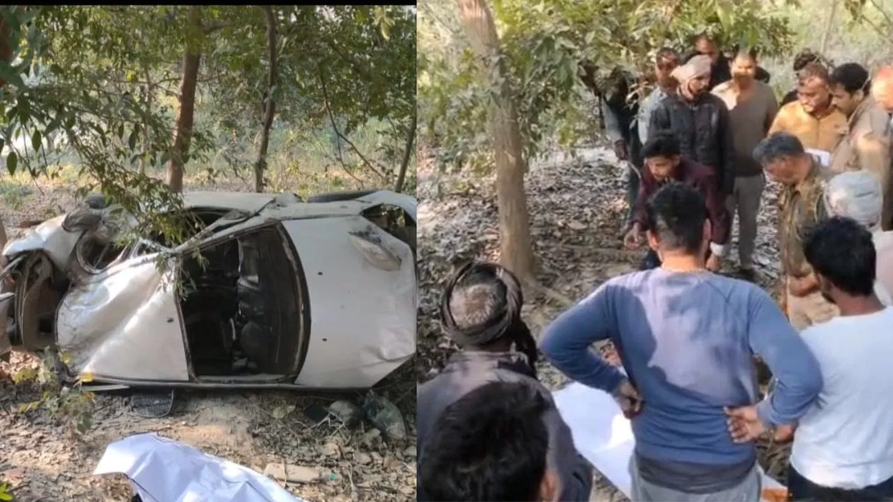 रायबरेली मार्ग पर पेड़ से टकराई कार: सड़क दुर्घटना में तीन लोगों की मौत, दो घायल