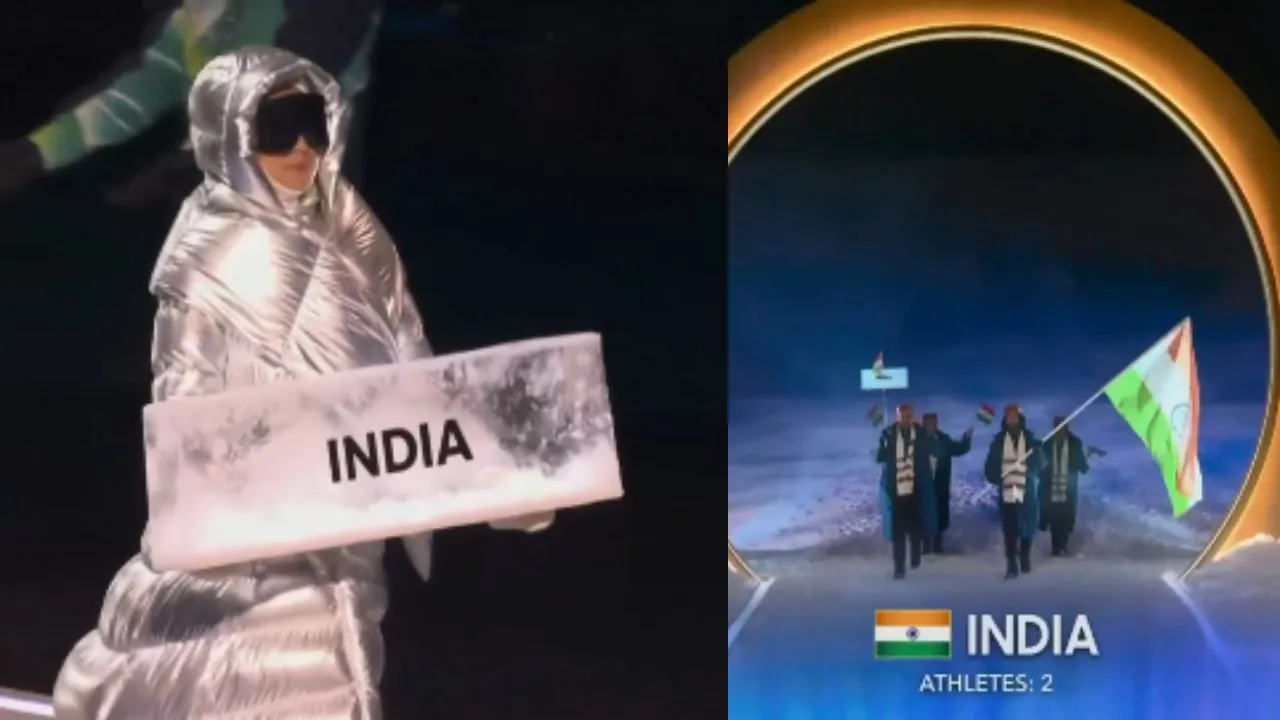  Winter Olympics: तिरंगा उठाकर आरिफ खान ने की भारतीय दल की अगुवाई, एकमात्र भारतीय Alpine Skiing में मिला कोटा    