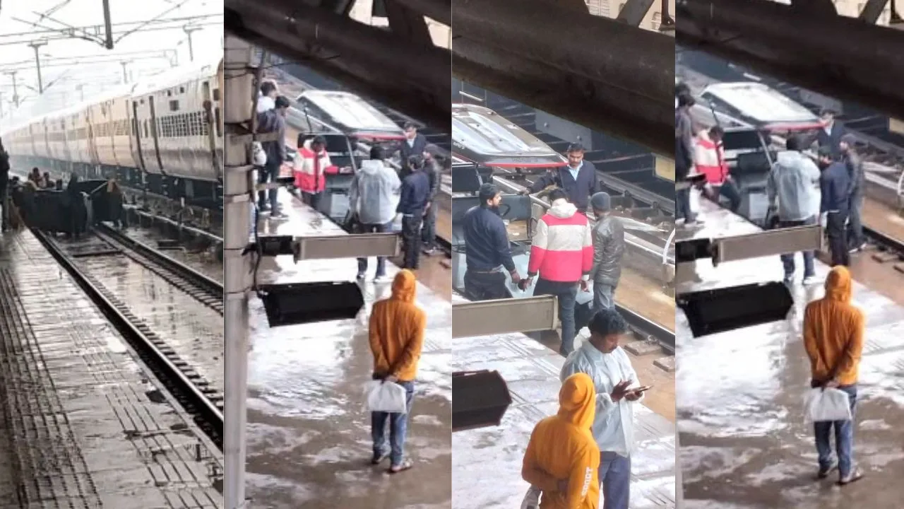 चारबाग स्टेशन पर टला बड़ा हादसा,  प्लेटफार्म नंबर 4 से ट्रैक पर पलटा बैट्री रिक्शा, 3 यात्री व चालक घायल