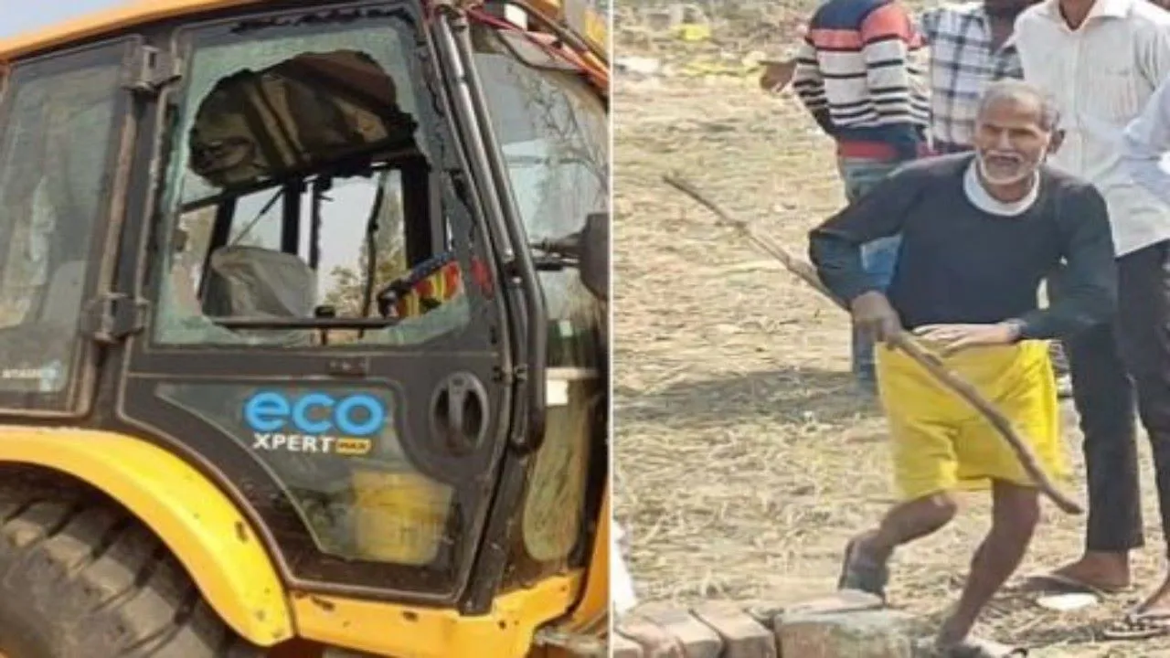 लखनऊ : एलडीए टीम से मारपीट, वाहनों पर पथराव,चालक घायल