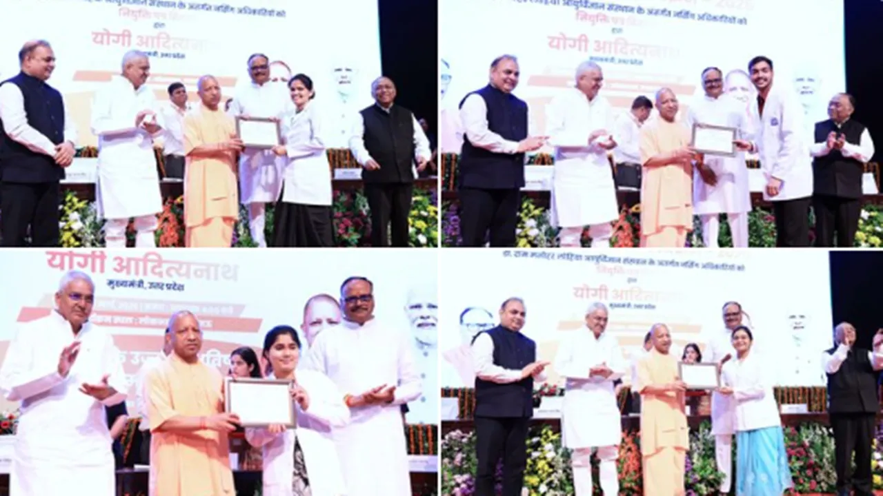 सीएम योगी ने नर्सिंग अधिकारियों को सौंपा नियुक्ति पत्र कहा- देश की अर्थव्यवस्था का 