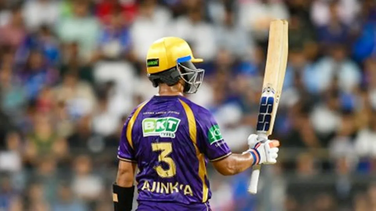IPL 2026 : रहाणे और रघुवंशी ने जड़ा अर्धशतक, KKR ने मुंबई को दिया 221 रनों का लक्ष्य