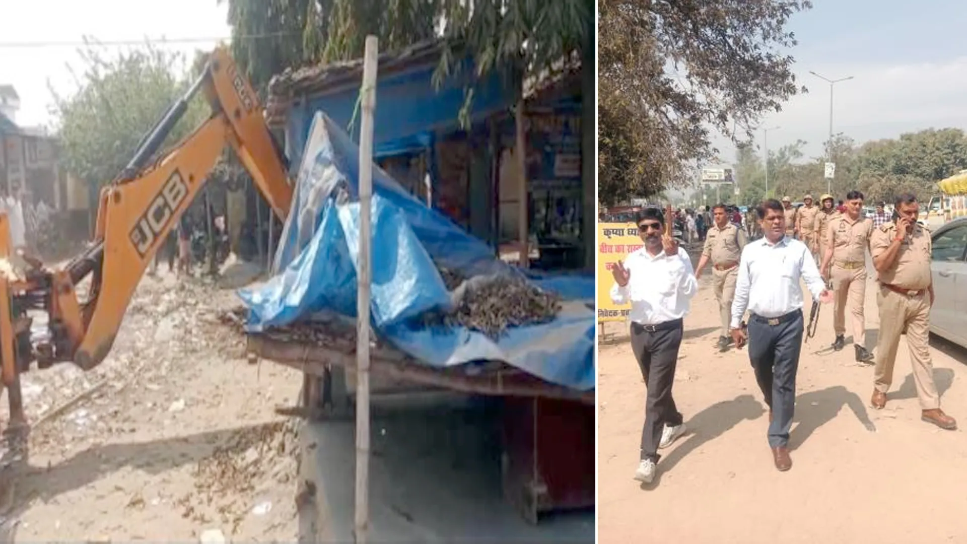 Bareilly : आरटीओ के बाहर दलालों के अड्डों पर चला बुलडोजर