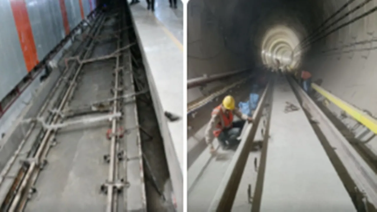 कानपुर मेट्रो कॉरिडोर-1 के डाउनलाइन टनल में ट्रैक निर्माण पूरा, नौबस्ता तक संचालन का मार्ग प्रशस्त 