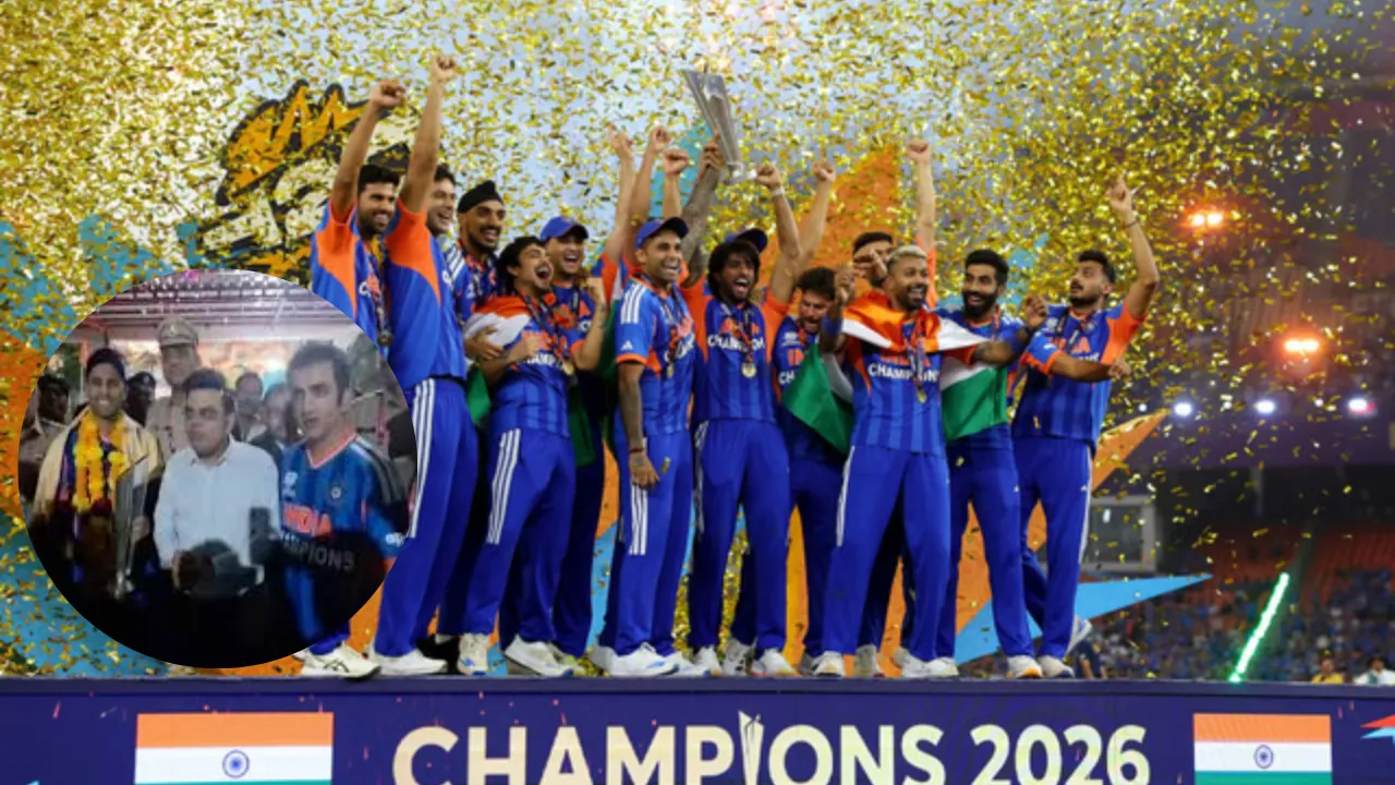 T20 World Cup 2026 में जीत के बाद वर्ल्ड कप ट्रॉफी लेकर टीम इंडिया पहुंची हनुमान मंदिर, जताया भगवान का आभार 