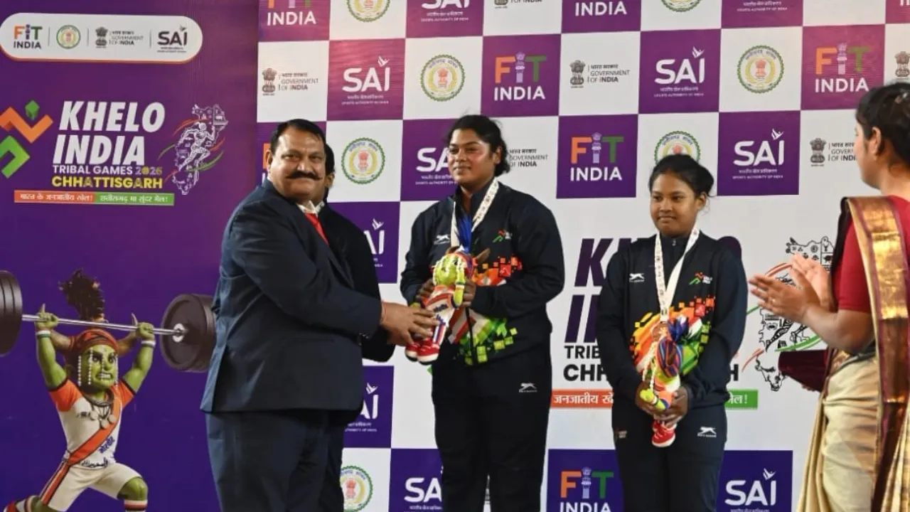 खेलो इंडिया ट्राइबल गेम्स 2026: मिजोरम की जोसांगज़ुआली ने भारोत्तोलन में जीता स्वर्ण 