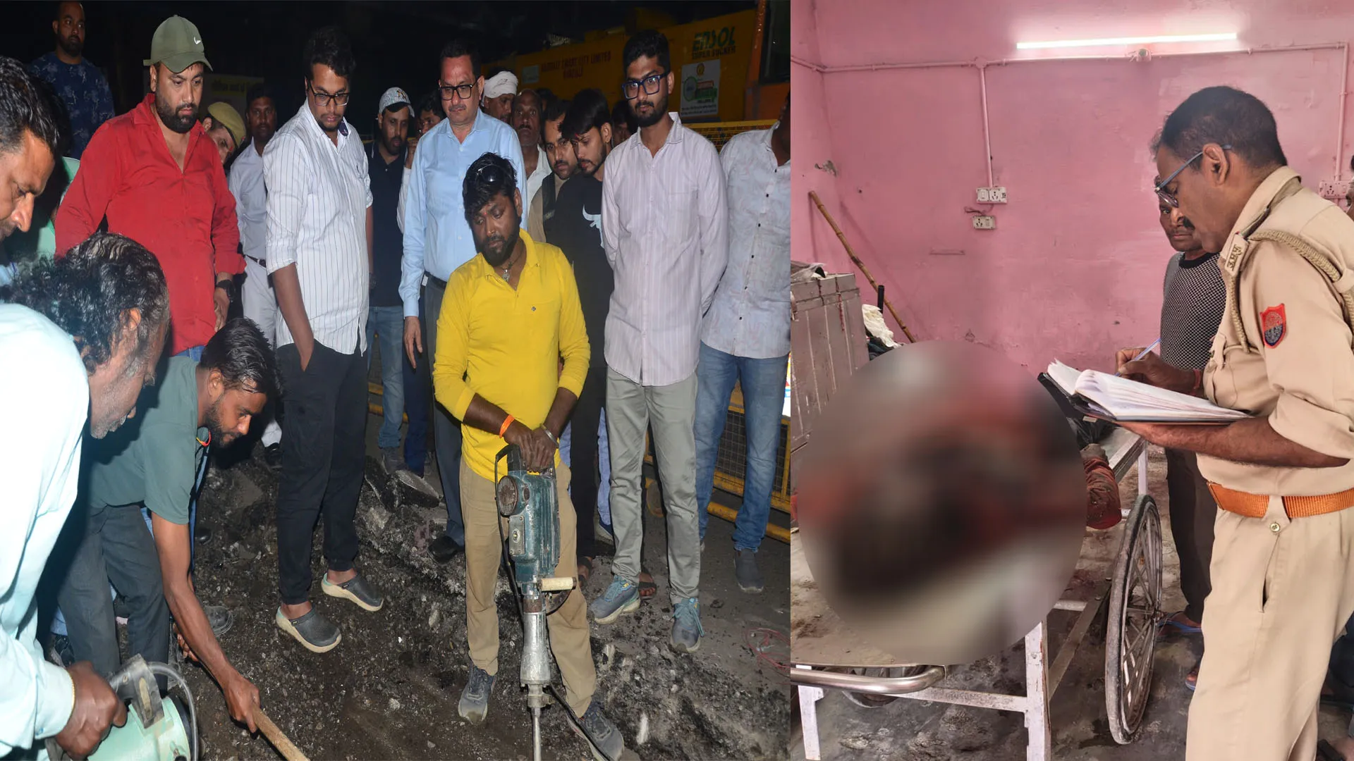 Bareilly : 30 घंटे चले रेस्क्यू ऑपरेशन के बाद मिला नाले में गिरे युवक का शव