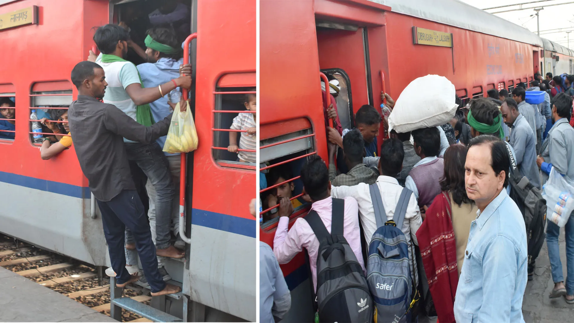 Bareilly : होली पर घर पहुंचने की जद्दोजहद...ट्रेनों में भीड़ बढ़ने से हालात बदतर