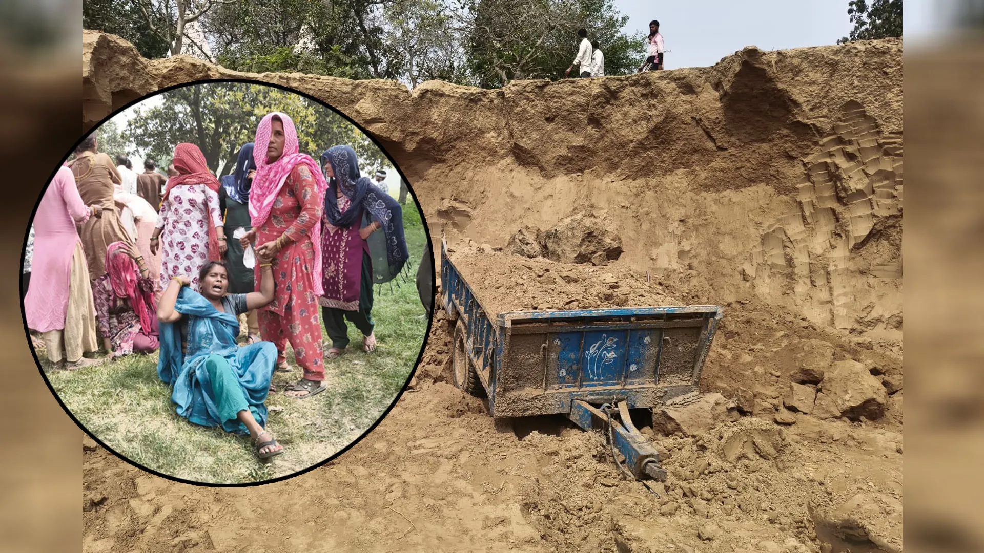 UP: मिट्टी की ढांग में दबकर मजदूर की मौत, तीन गंभीर रूप से घायल