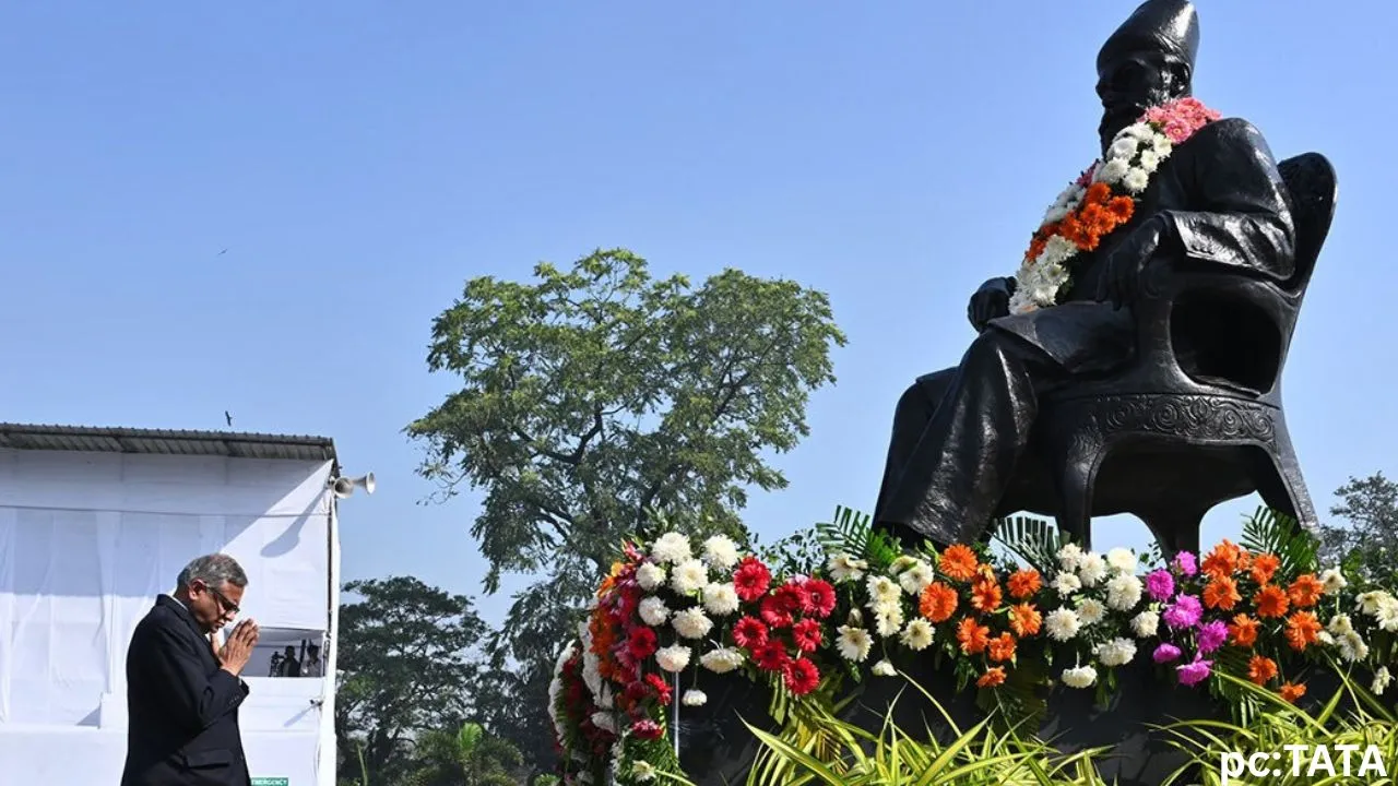 जमशेदपुर :  जेएन टाटा की 187वीं जयंती, सीएम हेमंत सोरेन ने दी श्रद्धांजलि  