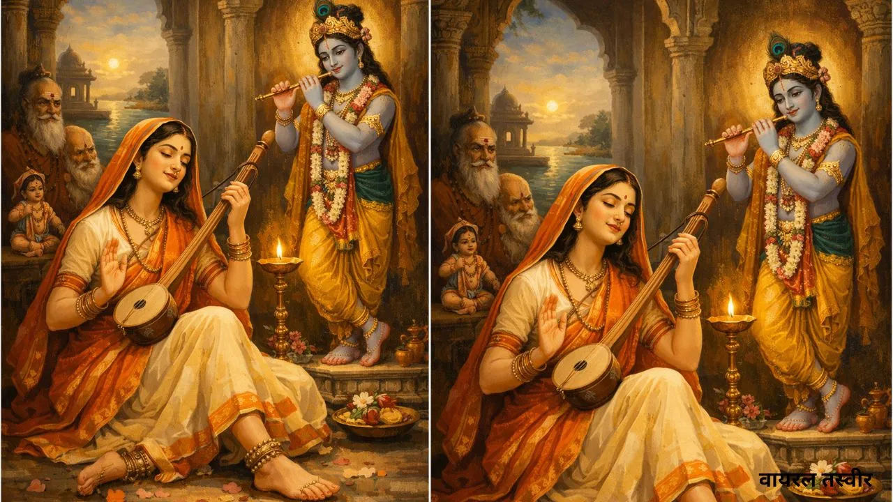 श्रीकृष्ण के प्रेम में दीवानी मीराबाई