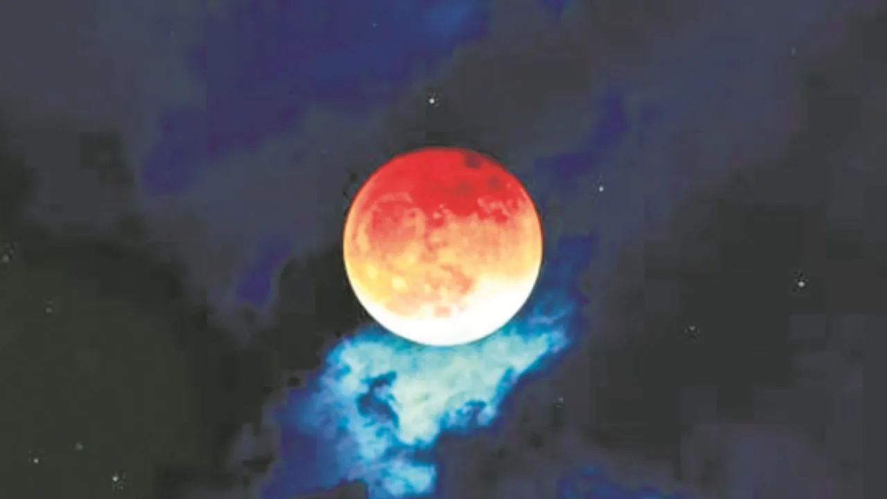 ऐसा था साल का पहला पूर्ण चंद्र ग्रहण