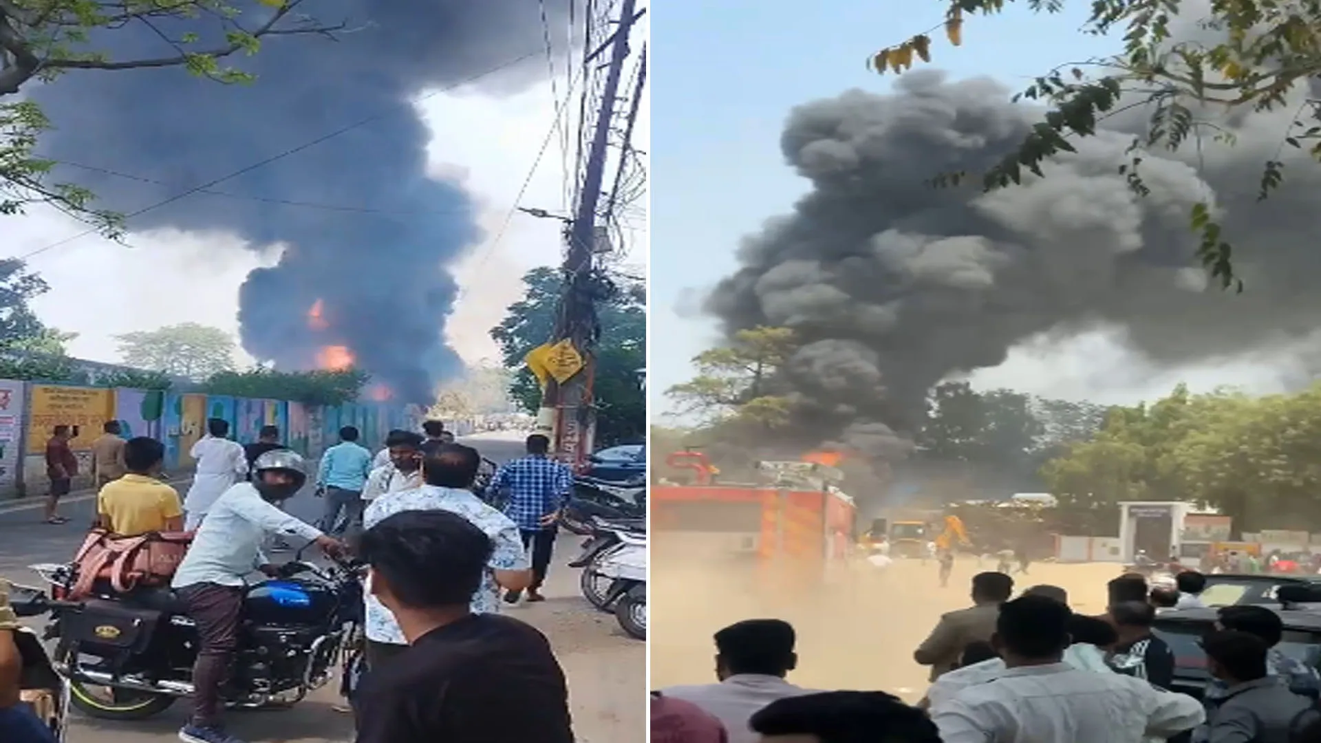 Bareilly: आसमान में धुएं का गुबार देख दहशत में आए लोग...केबिल के पाइप में लगी थी आग, फायर ब्रिगेड ने पाया काबू