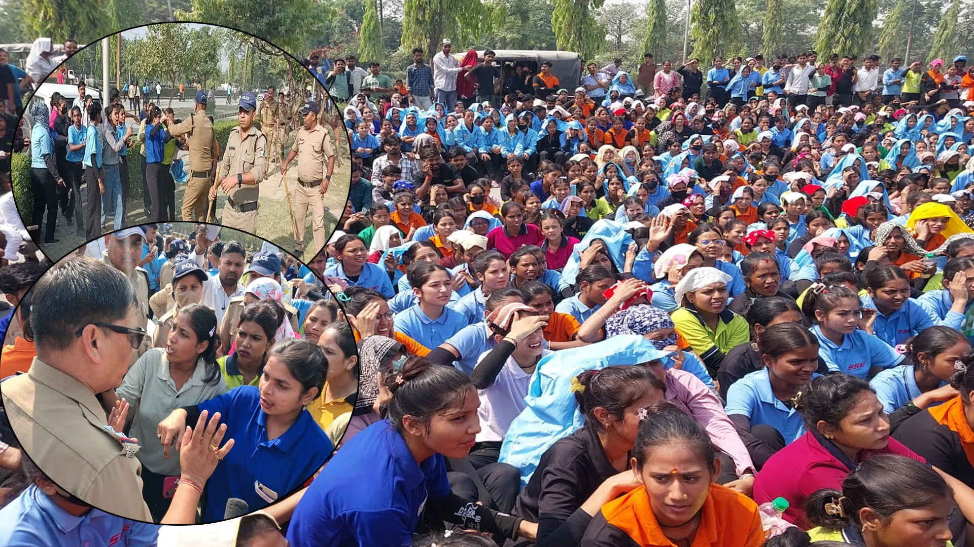 Uttrakhand:चिंगारी बनी आग, सिडकुल कंपनी में जमकर हुआ बवाल, पुलिस ने फटकारी लाठियां