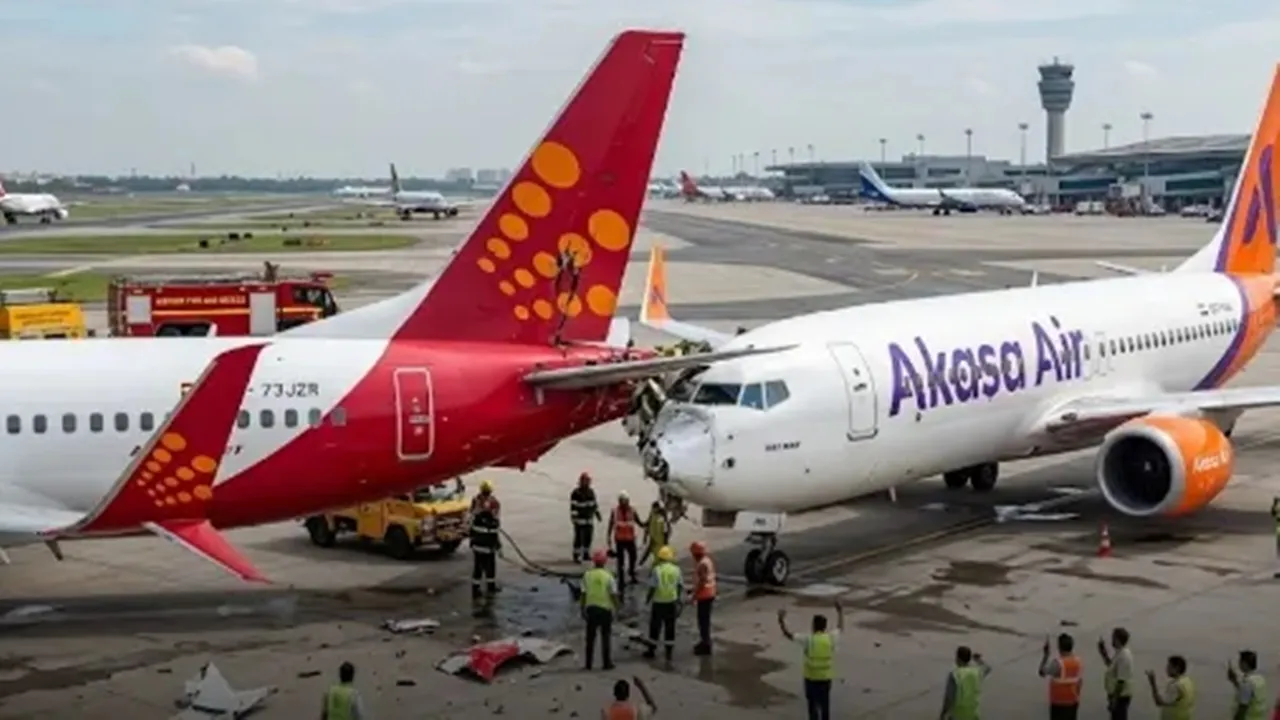 दिल्ली एयरपोर्ट टला बड़ा हादसा : पार्किंग एरिया में दो विमान आपस में टकराए, सभी यात्री सुरक्षित 