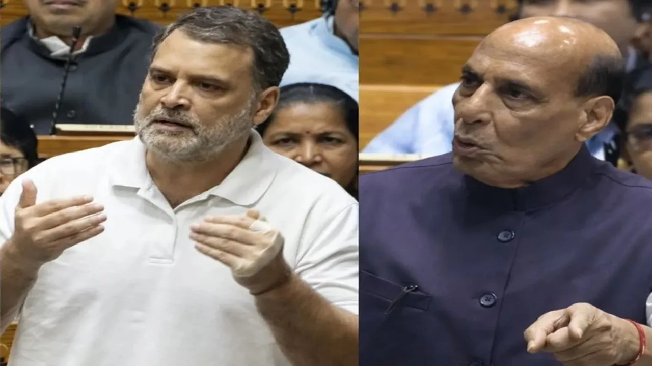 लोकसभा में राहुल गांधी पर भड़के राजनाथ सिंह : जानिए किस बात पर जताई आपत्ति, कहा- माफी मांगें नेता प्रतिपक्ष