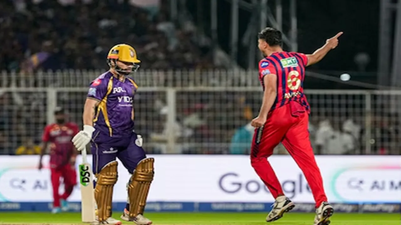 आईपीएल 2026 : कोलकाता नाइट राइडर्स ने LSG को दिया 182 रनों का लक्ष्य