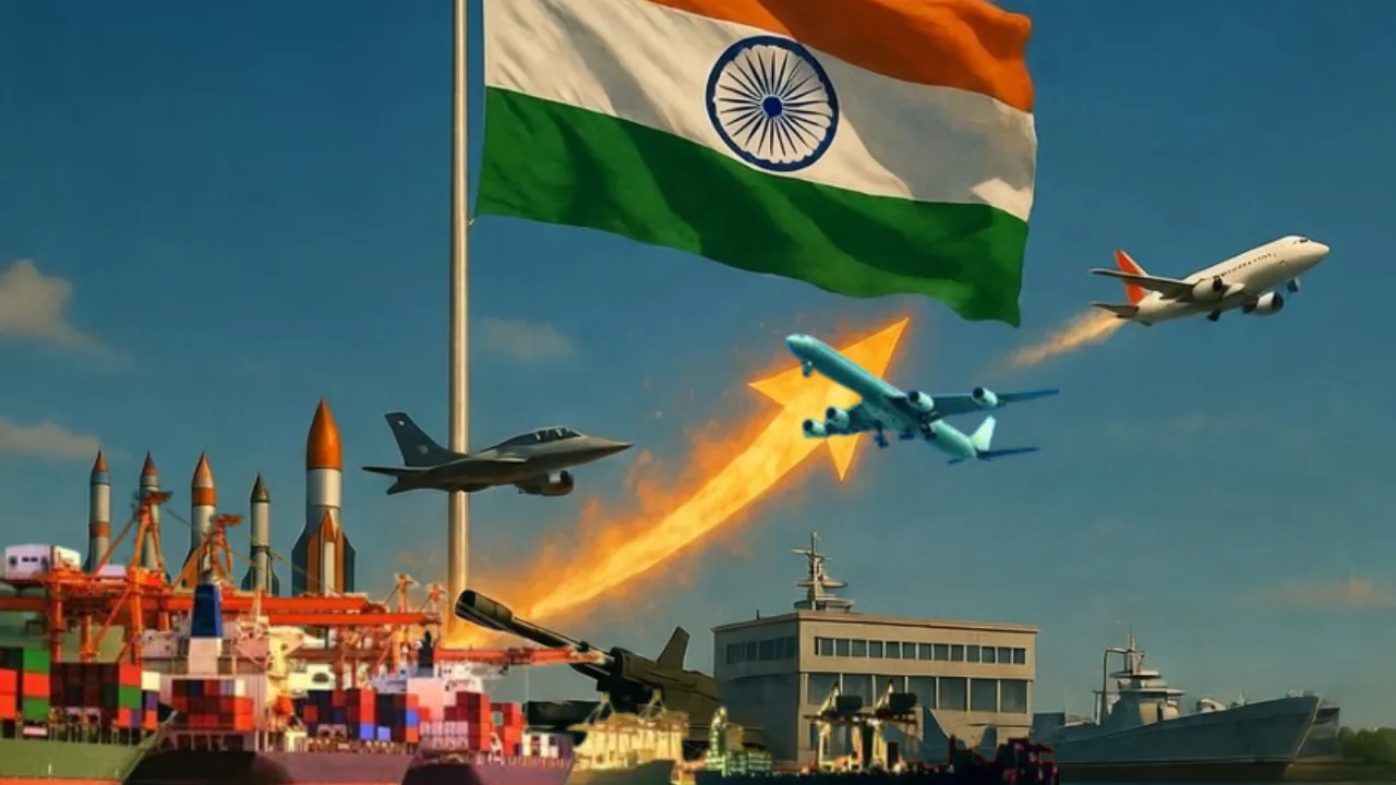 रक्षा उत्पादन में आत्मनिर्भरता के साथ निर्यात में भी