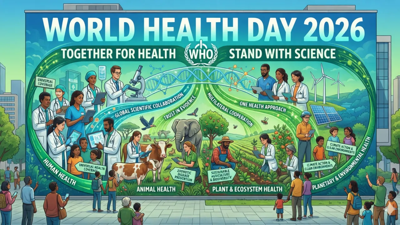 World Health Day 2026: अब सिर्फ इंसान नहीं, पूरा विश्व है स्वास्थ्य का केंद्र! 'एकजुट हों, विज्ञान के साथ खड़े रहें' 