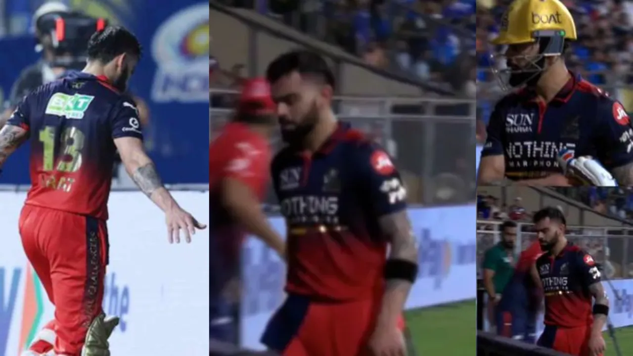 विराट कोहली गुस्से से आग बबूला... अर्धशतक के बाद हार्दिक की गेंद पर आउट, फेंके ग्लव्स-हेलमेट, वीडियो वायरल  