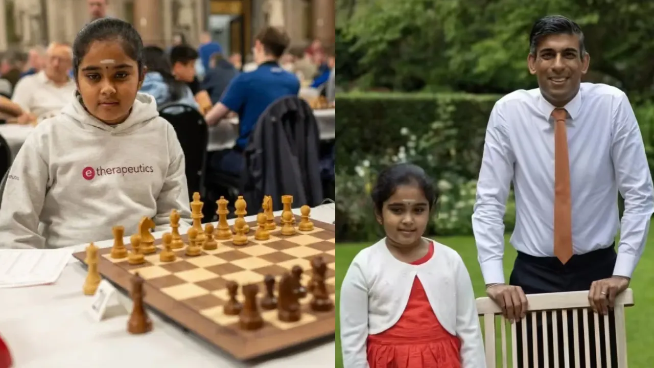 भारतीय मूल की 11 साल की बोधना बनी इंग्लैंड की टॉप महिला शतरंज खिलाड़ी, पूर्व ब्रिटिश PM ऋषि सुनक ने दी बधाई