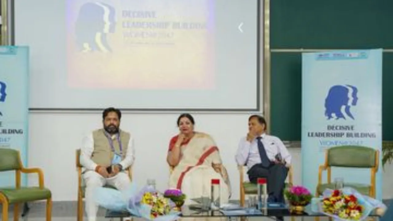 निर्णय-नेतृत्व-निर्माण: IIM में विकसित भारत में महिलाओं की भूमिका पर हुआ मंथन, नारी 2047 पर हुआ विचार-विमर्श