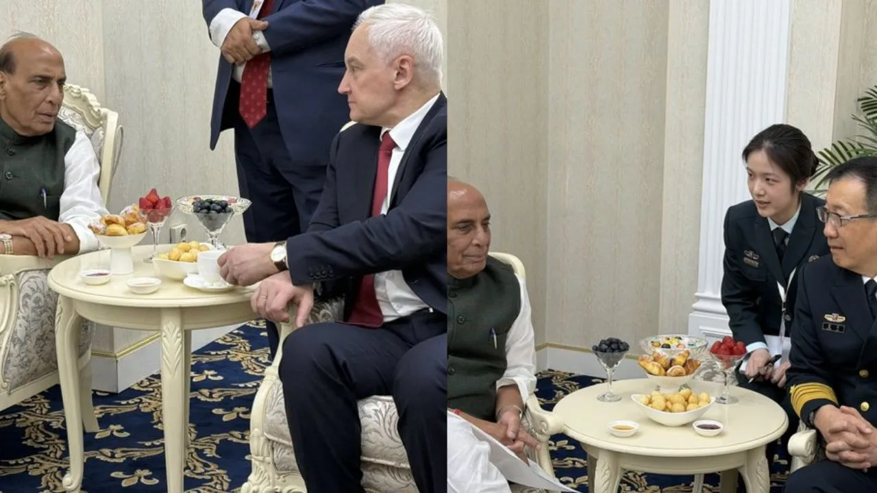 SCO Meeting :  चीन और रूस के रक्षा मंत्रियों से मिले रक्षामंत्री राजनाथ सिंह, द्विपक्षीय संबंधों पर दिया जोर; जानें क्या हुई बात