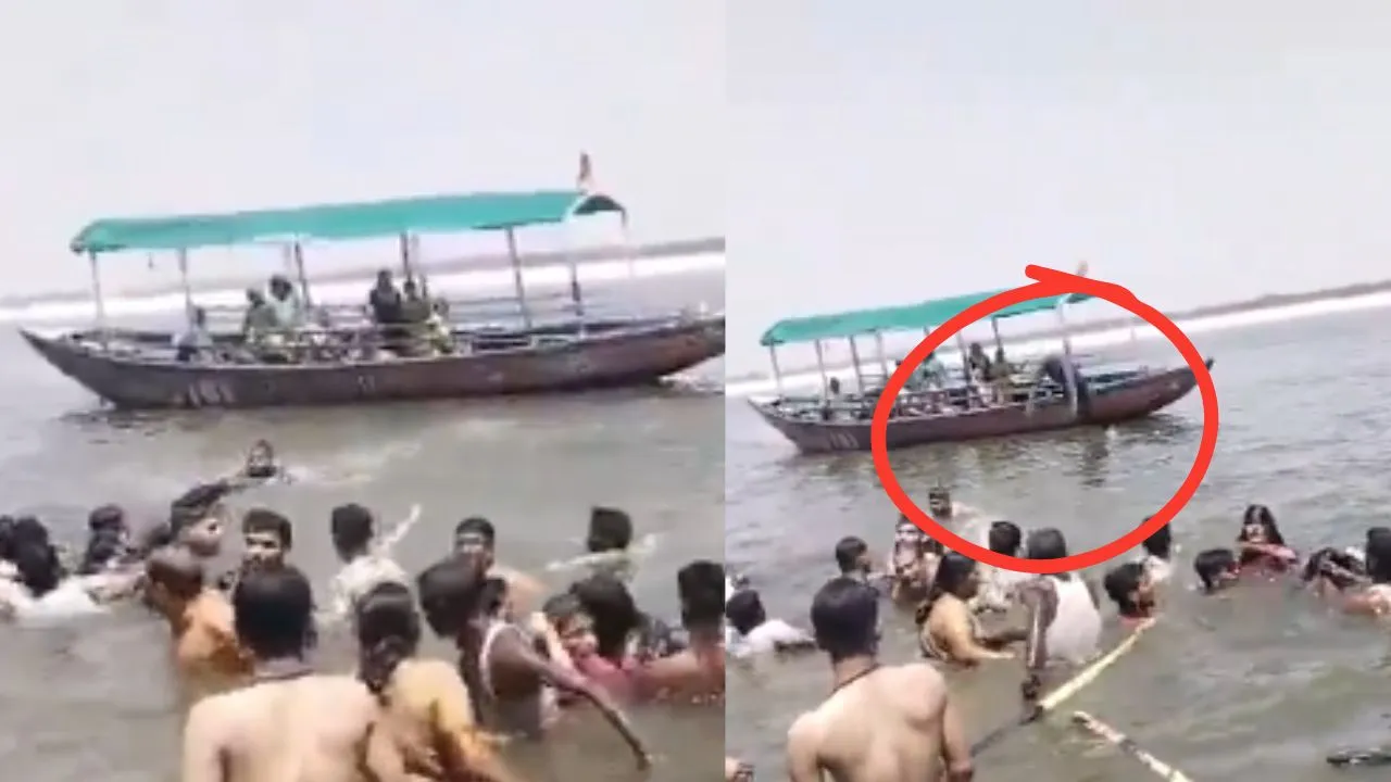 वाराणसी में नाविकों ने देवदूत बनकर गंगा में लगाई छलांग:  बचाये गए डूब रहे पर्यटक, चेतावनी के बाद भी नहीं मानें लोग  