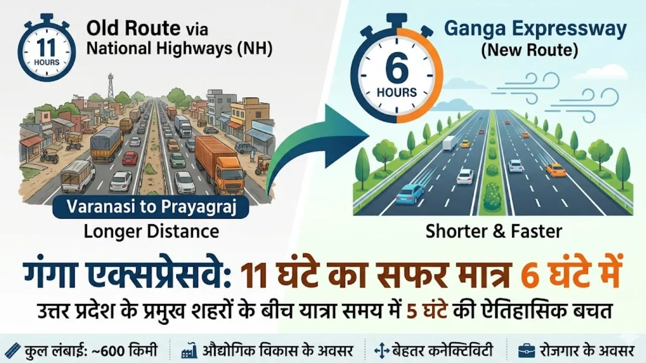 विकास की रफ्तार बना गंगा एक्सप्रेस:11 घंटे का सफर 6 घंटे में होगा पूरा, इस रणनीतिक कॉरिडोर से तेज कनेक्टिविटी का लाभ