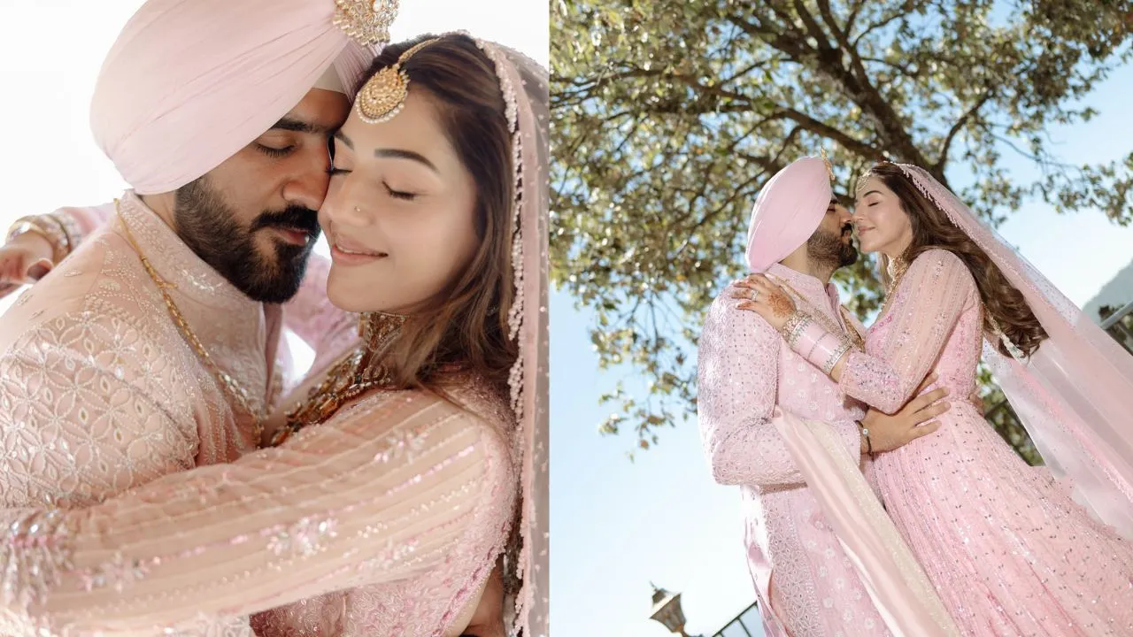 तेलुगु अभिनेत्री मेहरीन पीरजादा की शादी:  हिमाचल की वादियों में अर्श औलख को बनाया अपना जीवनसाथी; सोशल मीडिया पर वायरल हुईं तस्वीरें