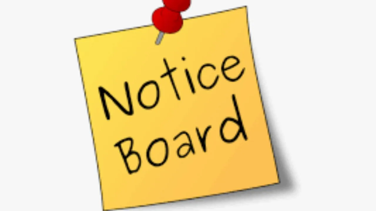 नोटिस बोर्ड
