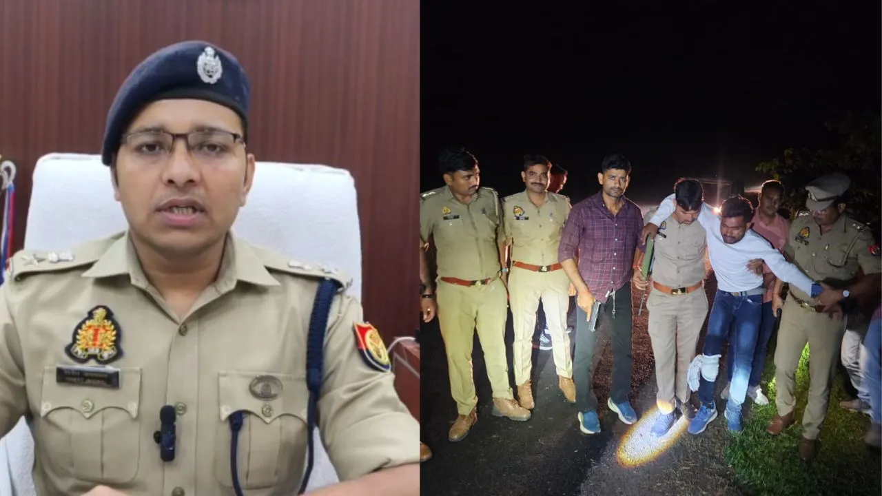  गोंडा में देर रात मुठभेड़: पुलिस कार्रवाई में 2 शातिर पशु चोर गिरफ्तार, जवाबी फायरिंग में आरोपी घायल 