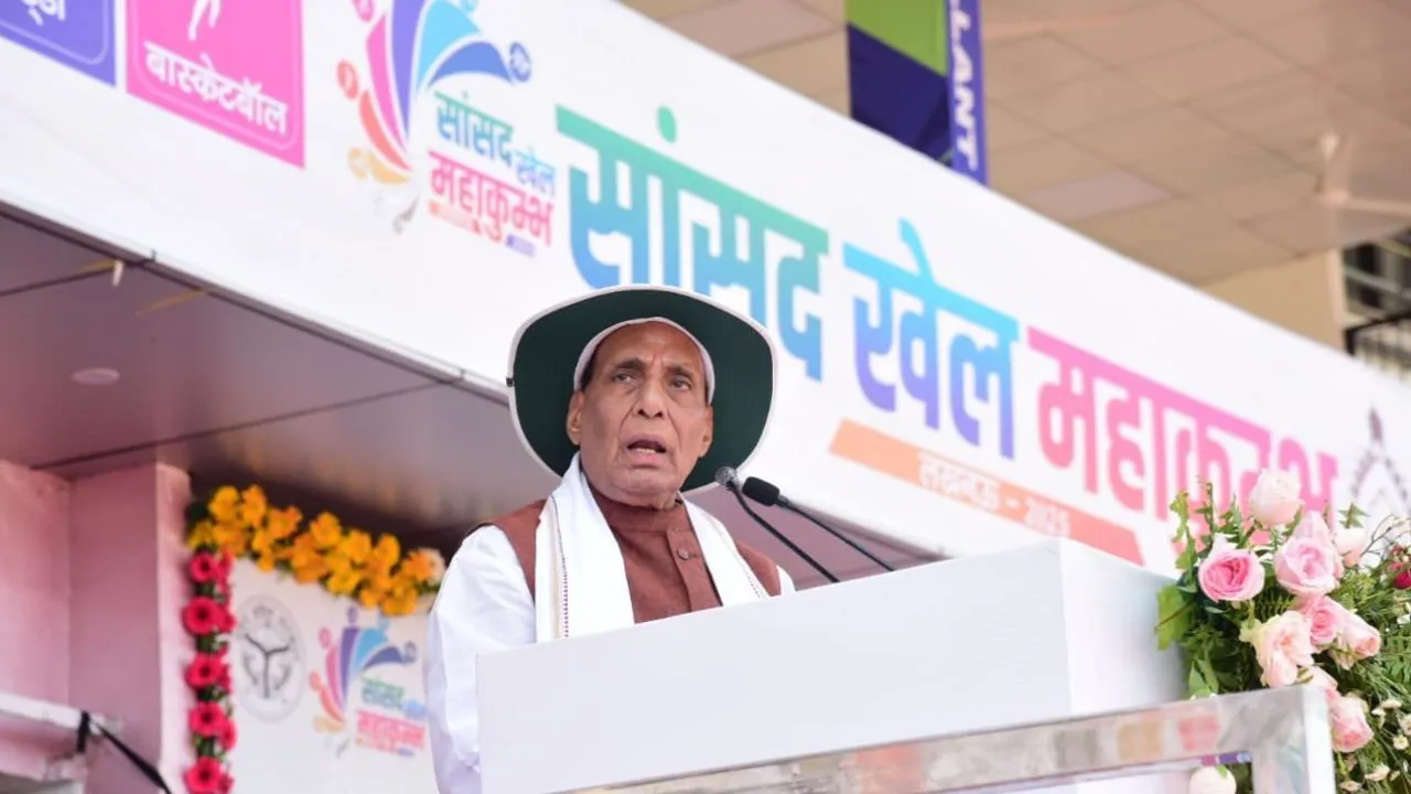  लखनऊ में संसद खेल महाकुंभ का उद्घाटन कर बोले राजनाथ सिंह, दुनिया भर के बड़े खेलों में भारत की अलग पहचान 