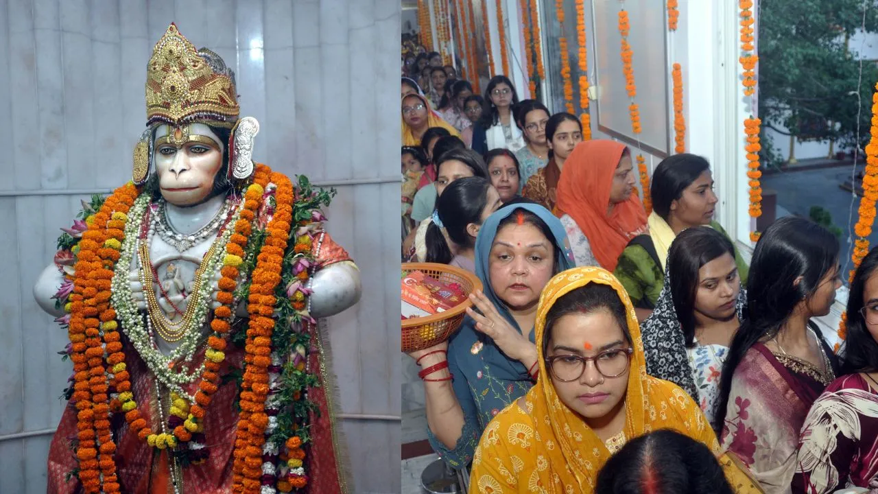 जय श्री राम और जय हनुमान से गुजांयमान हुए लखनऊ और अयोध्या के मंदिर, भंडारे और सुंदरकांड का पाठ, देखें तस्वीरे