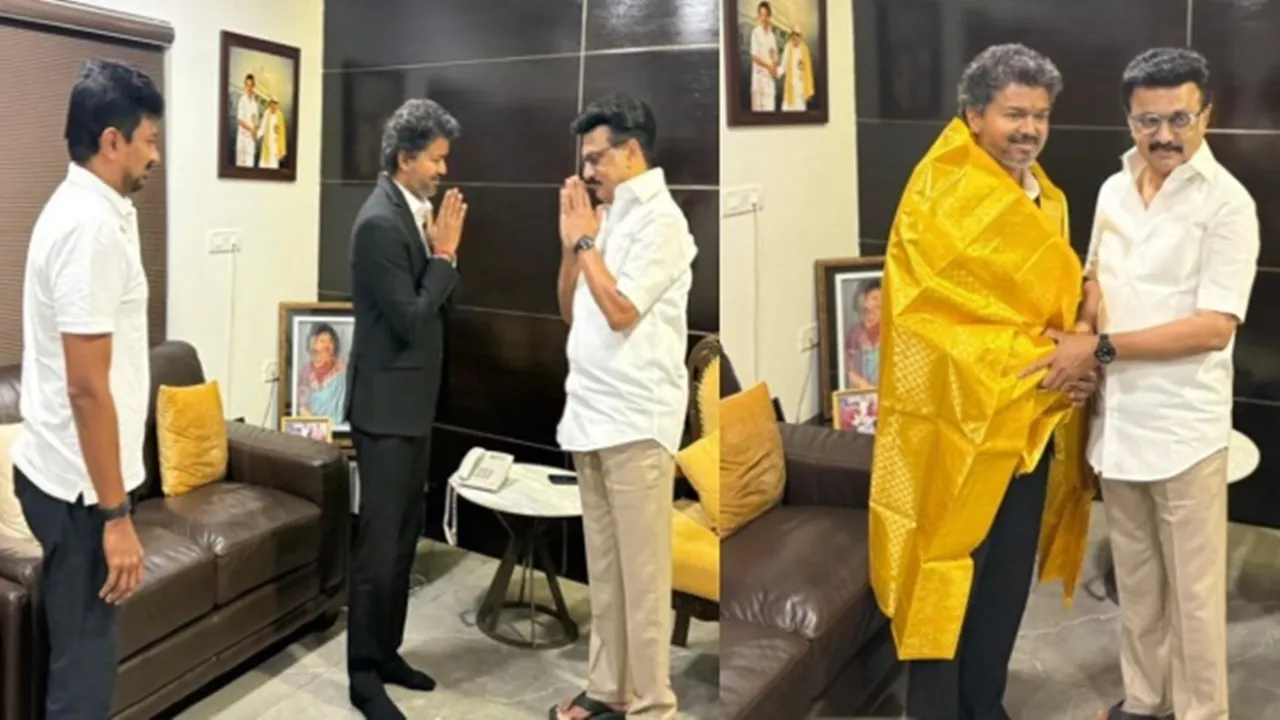 Tamil Nadu Politics : मुख्यमंत्री विजय ने की एमके स्टालिन से मुलाकात, सियासी गलियारों में चर्चा तेज