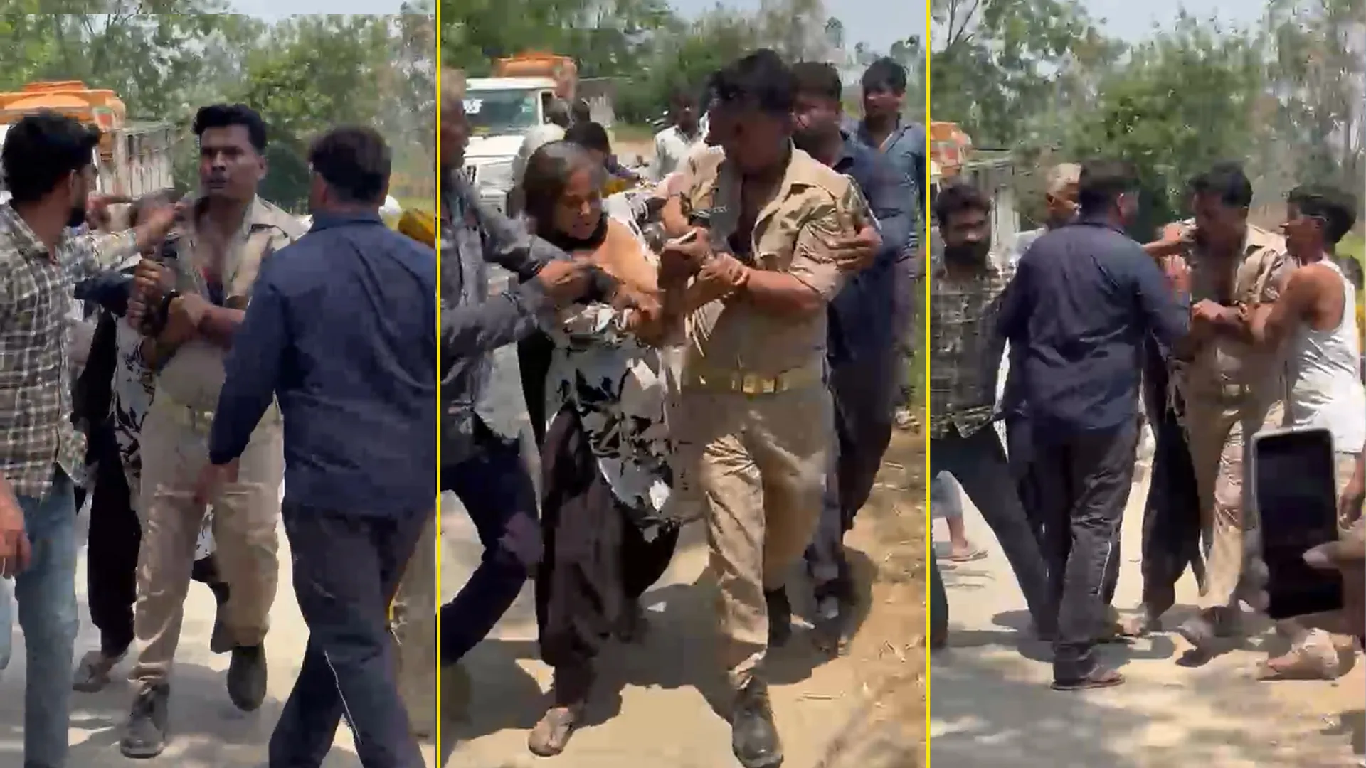Sambhal : ऐंचोड़ा कंबोह में सिपाहियों से मारपीट कर वर्दी फाड़ी, आरोपी को छुड़ाकर भगाया