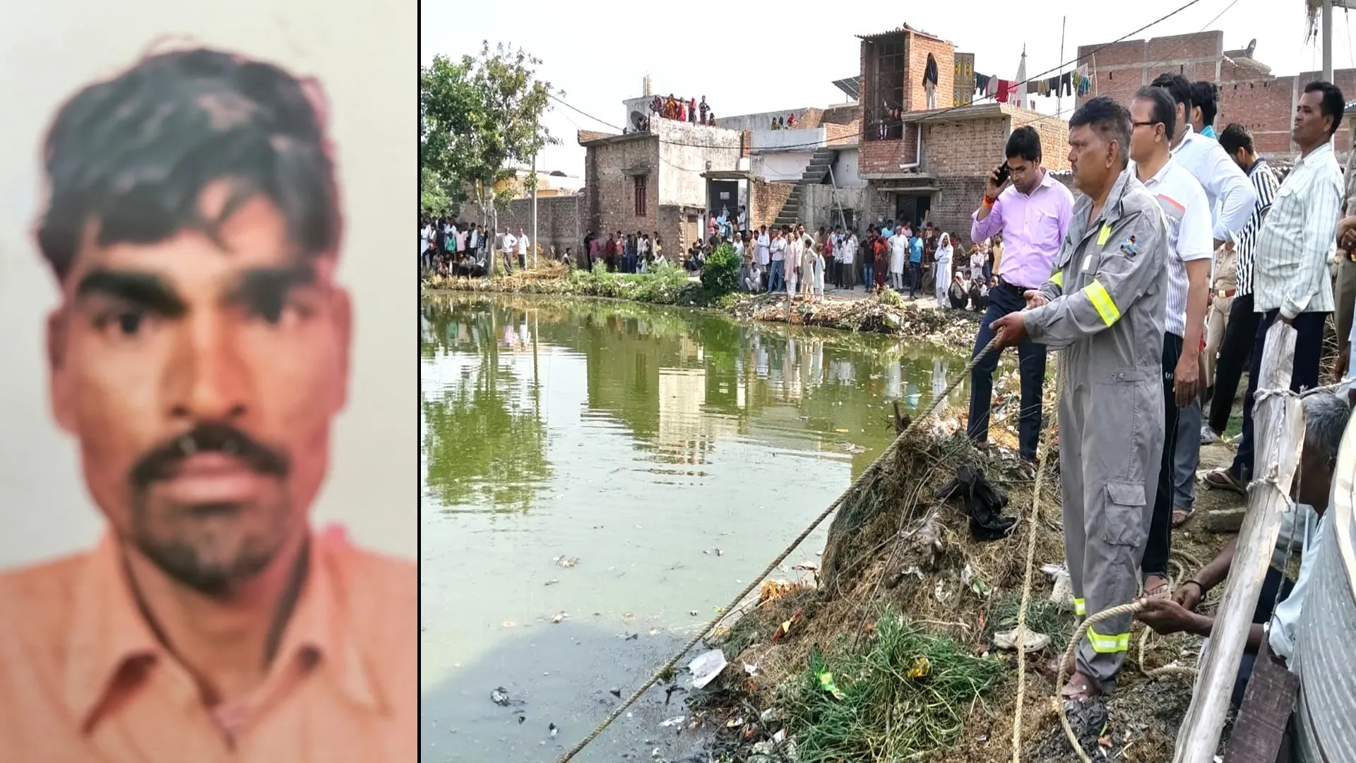 Rampur : तालाब की सफाई कर रहे तीन मजदूरों में एक डूबा, मौत