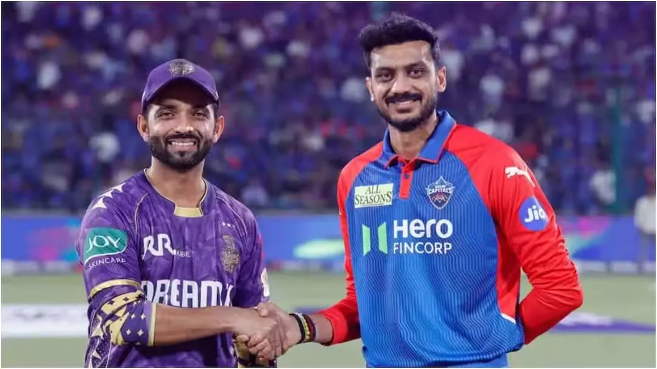 IPL 2026 : दिल्ली कैपिटल्स के खिलाफ केकेआर ने जीता टॉस, पहले गेंदबाजी का लिया फैसला 