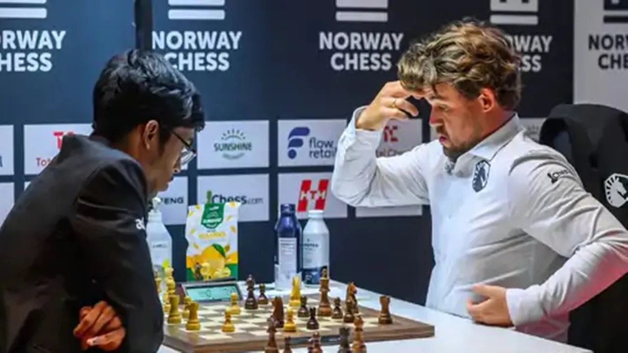 Norway Chess Tournament : प्रज्ञानानंदा ने कार्लसन को हराया, गुकेश का खराब फॉर्म जारी