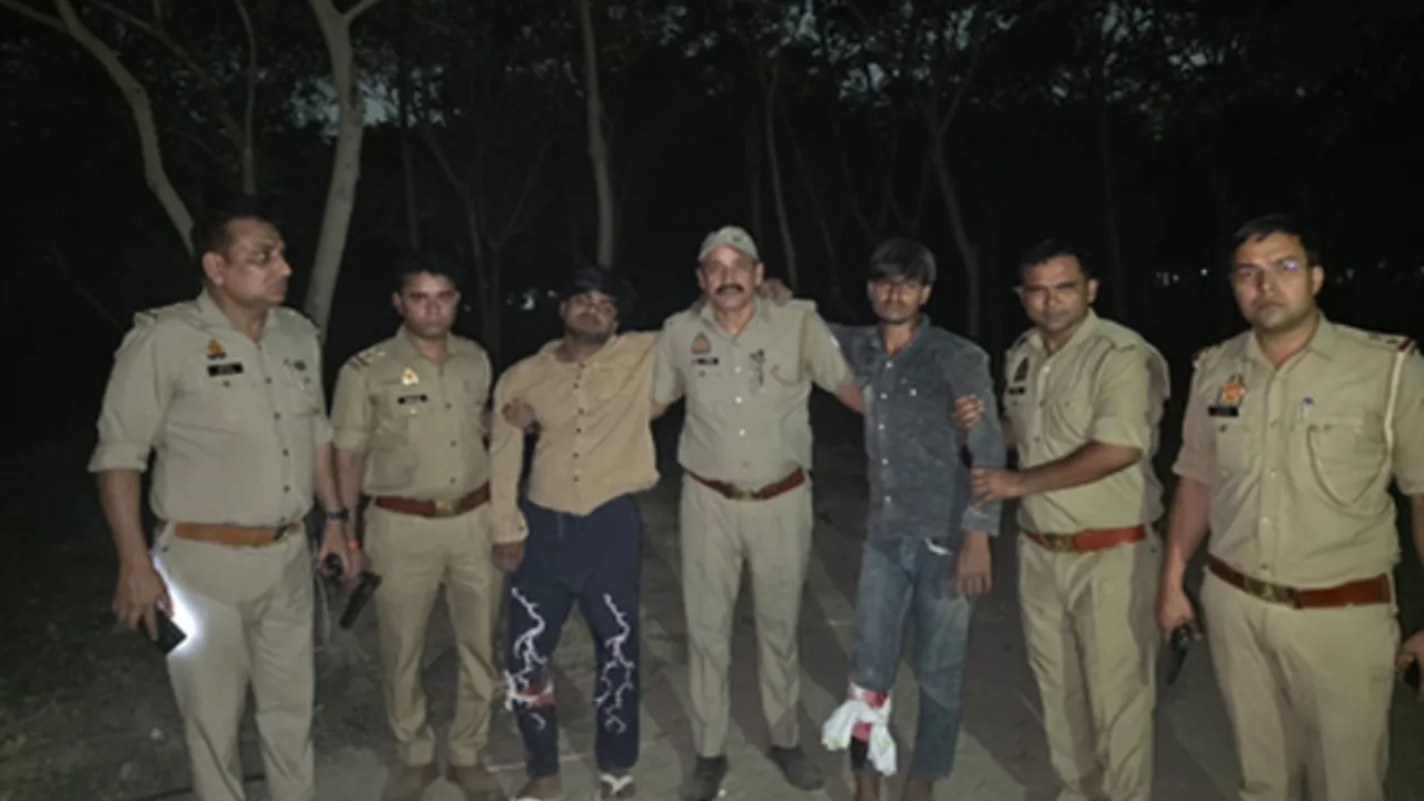 Noida News: पुलिस मुठभेड़ में दो बदमाश घायल , दो नाबालिग भी हिरासत में 