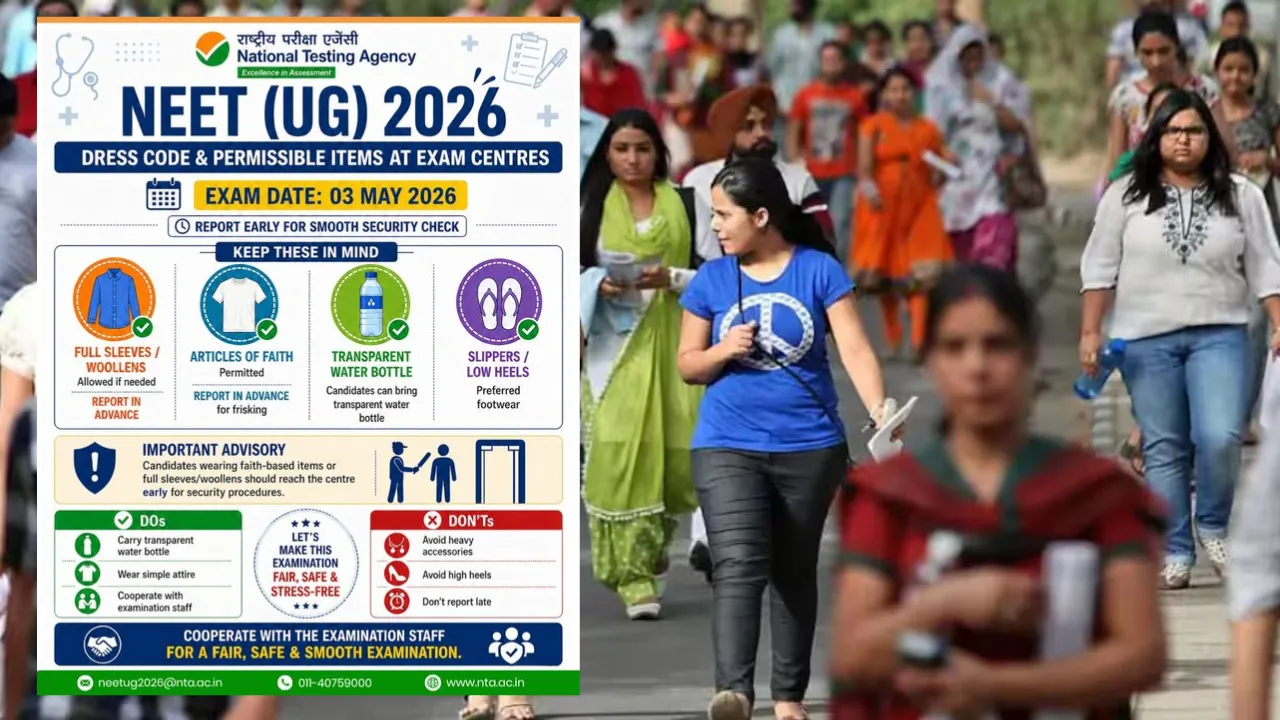 NEET UG 2026 Exam: ड्रेस कोड में इन गलतियों से बिगड़ सकती है परीक्षा, जानें क्या पहनें-क्या नहीं