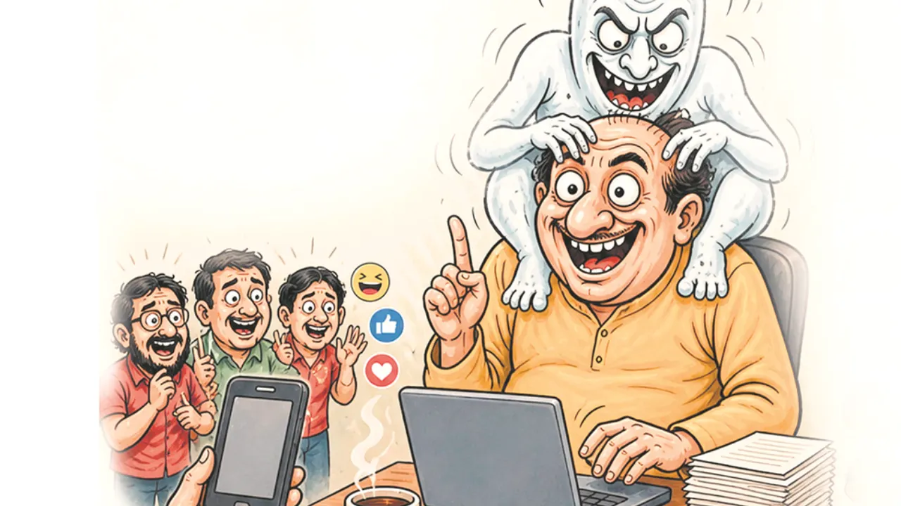 Satire: छपासी पर चढ़ा व्यंग्य का भूत! पाठक अब ‘नजरअंदाज यंत्र’ पहनकर बच रहे हैं