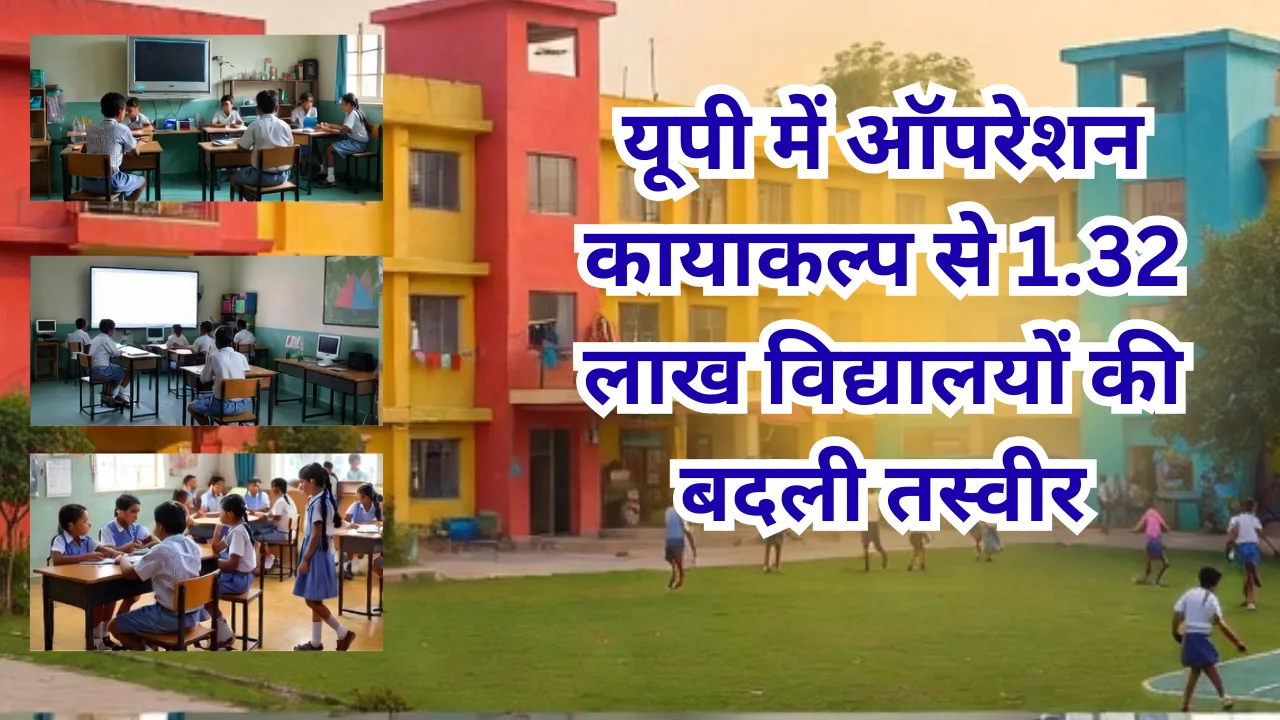 यूपी का ‘ऑपरेशन कायाकल्प’ कमाल! 1.32 लाख सरकारी स्कूलों की बदली तस्वीर, संतृप्तिकरण 36% से बढ़कर 96.3% पहुंचा