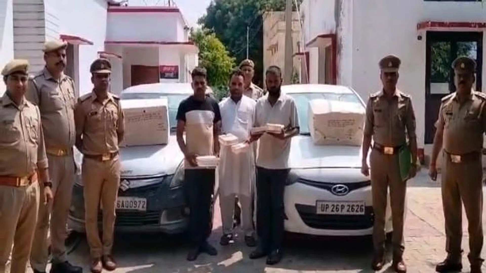 UP: नशे की सौदेबाजी के बीच छापा, 1.20 लाख गोलियां बरामद