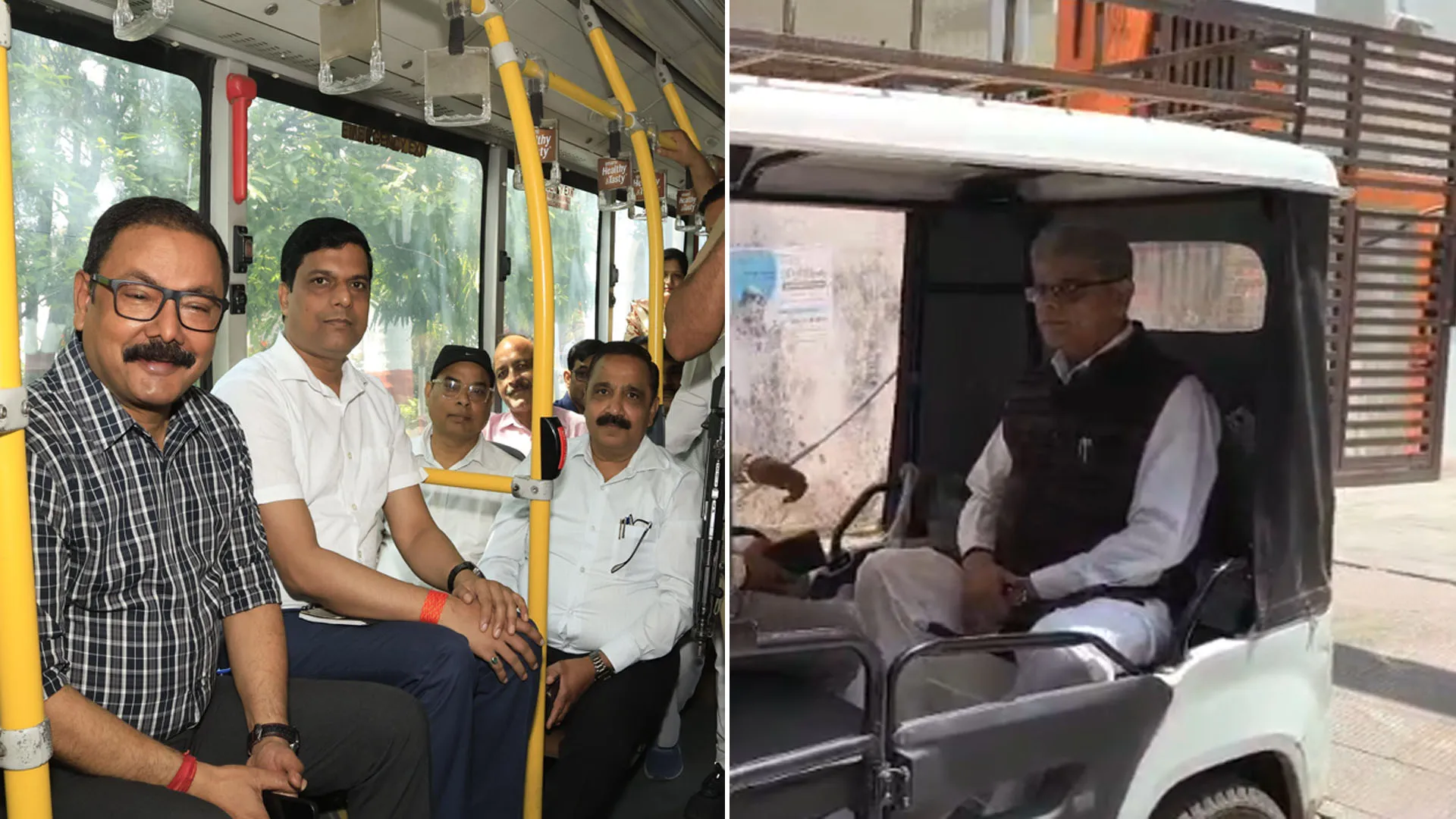 Bareilly : वन मंत्री ने ई-रिक्शा और डीएम ने किया ई-बस से सफर, सार्वजनिक परिवहन को बढ़ावा देने की अपील