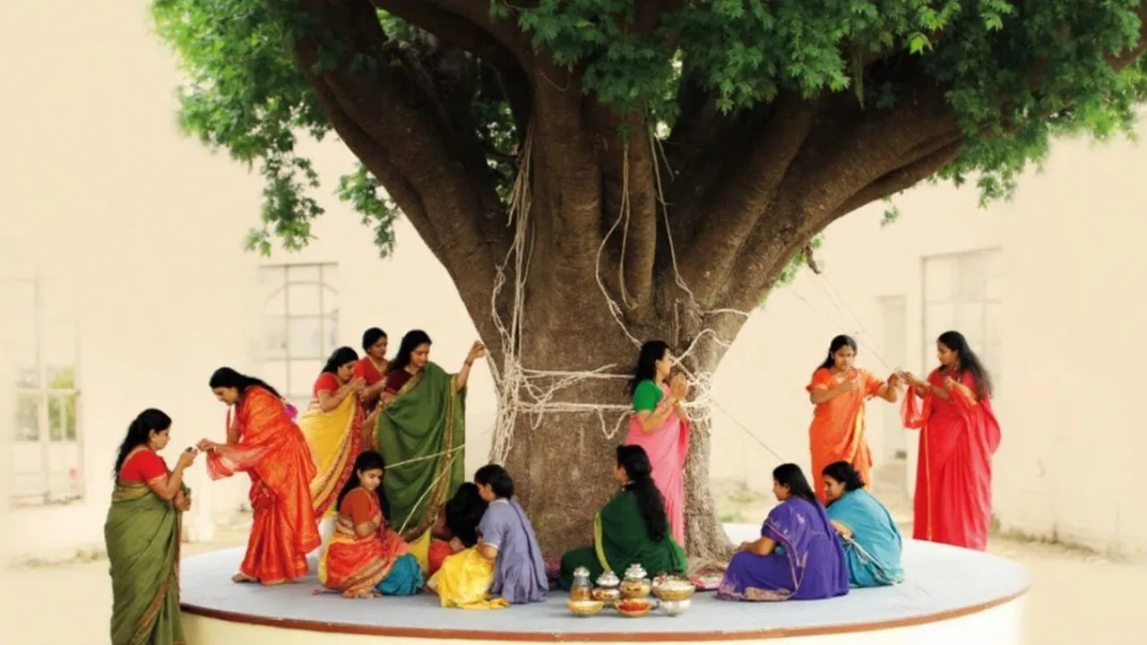 Vat Savitri Vrat :  नोएडा के मंदिरों और पार्कों में वट सावित्री की धूम, पारंपरिक वेशभूषा में महिलाओं ने की पूजा अर्चना 
