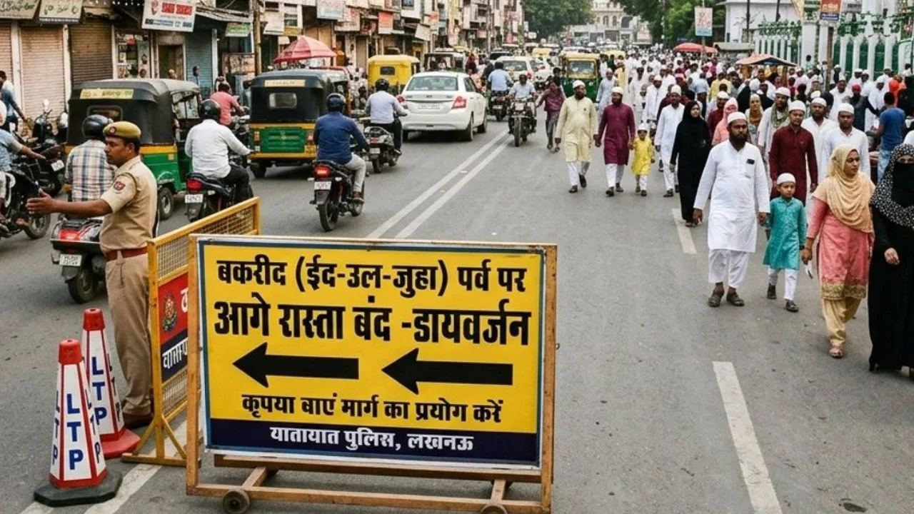  बकरीद को लेकर कल बदली रहेगी यातायात व्यवस्था,  सुबह 6 बजे नमाज अदा करने से समाप्ति तक डायवर्जन
