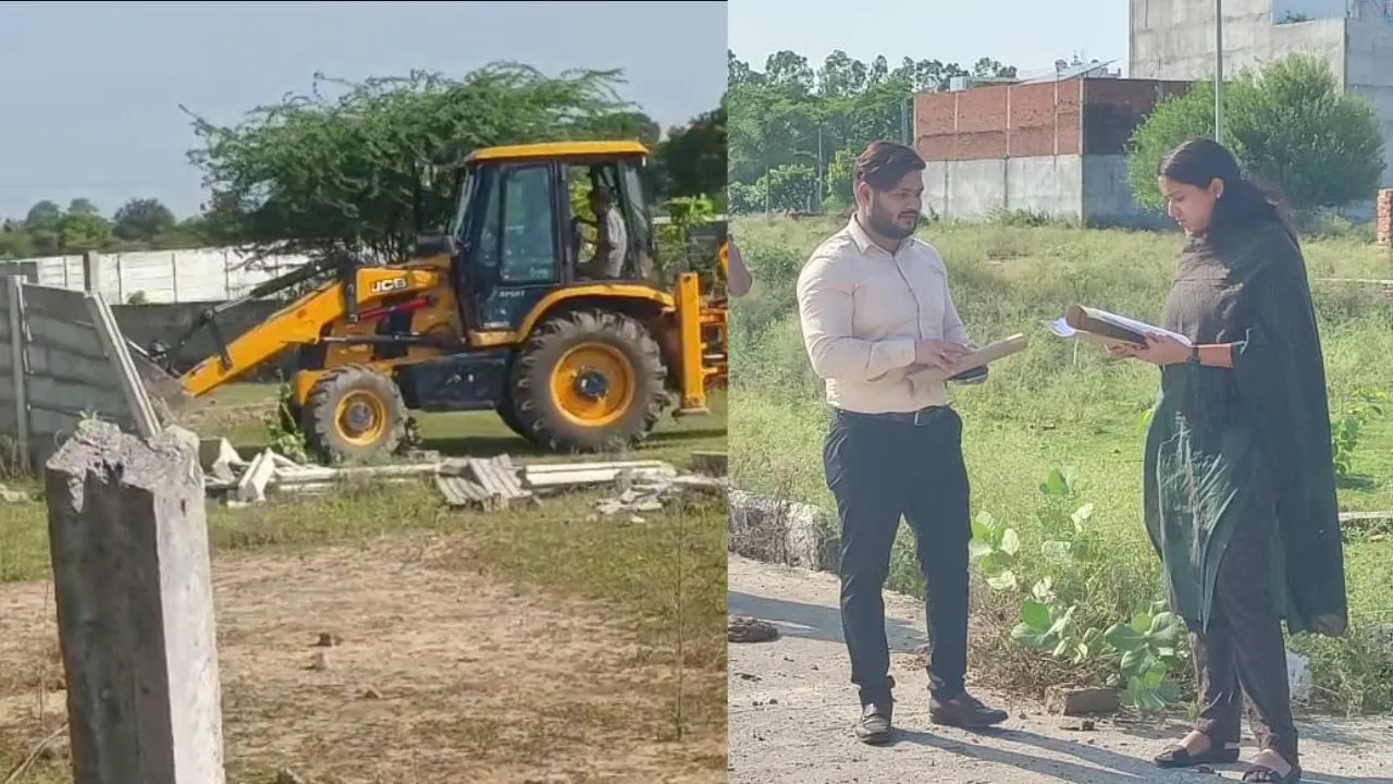 अवैध प्लॉटिंग पर चला प्रशासन का बुलडोजर,  बाराबंकी में बड़ी कार्रवाई, एसडीएम बोलीं- नहीं होने दी जाएगी कोई अवैध प्लॉटिंग