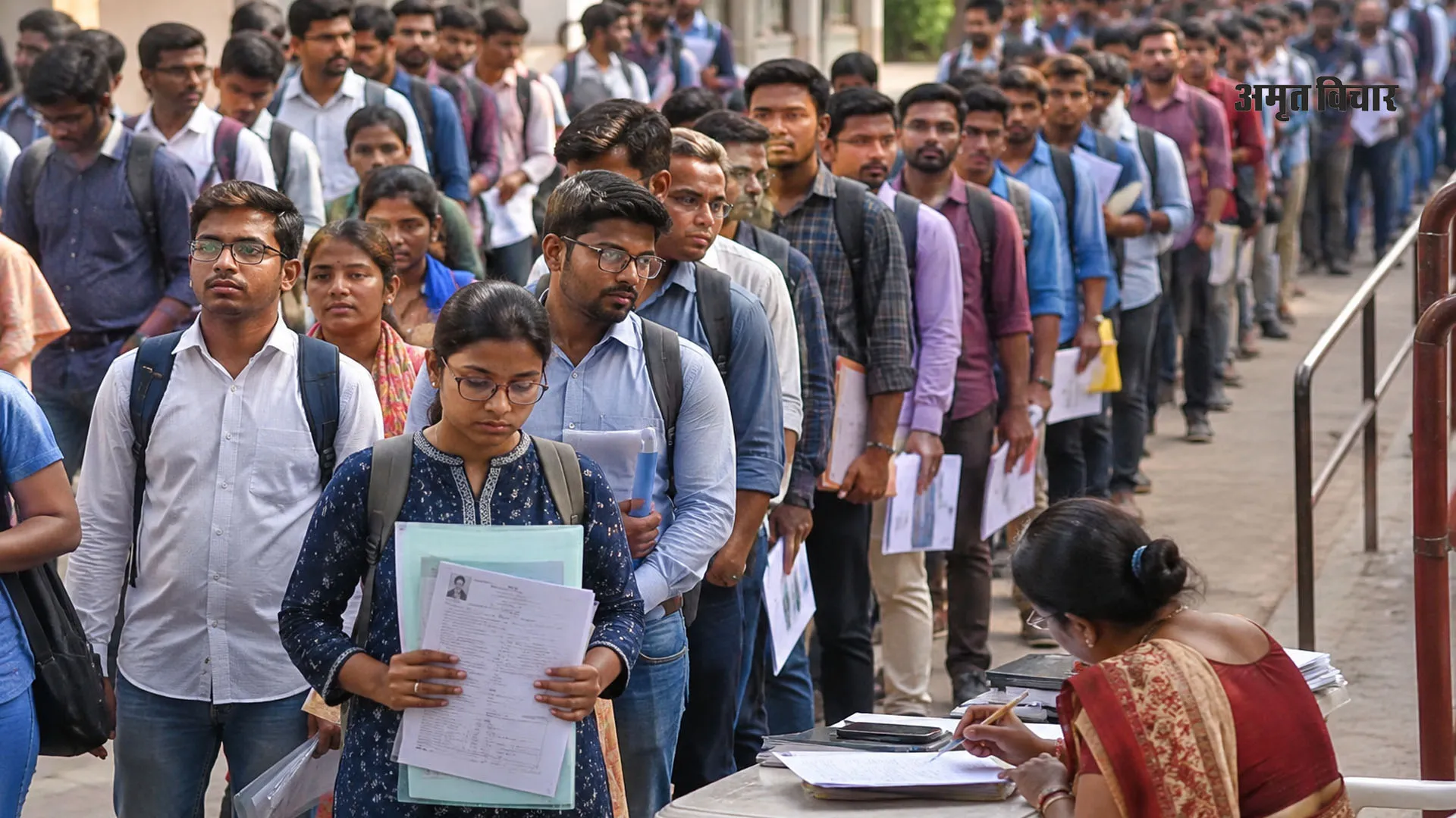 Bareilly News:  4 हजार की नौकरी के लिए लगी लंबी कतार, PHD डिग्रीधारक भी शामिल